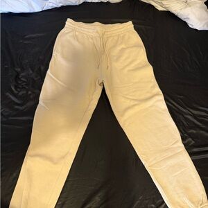 Cream Jogger Sweatpants